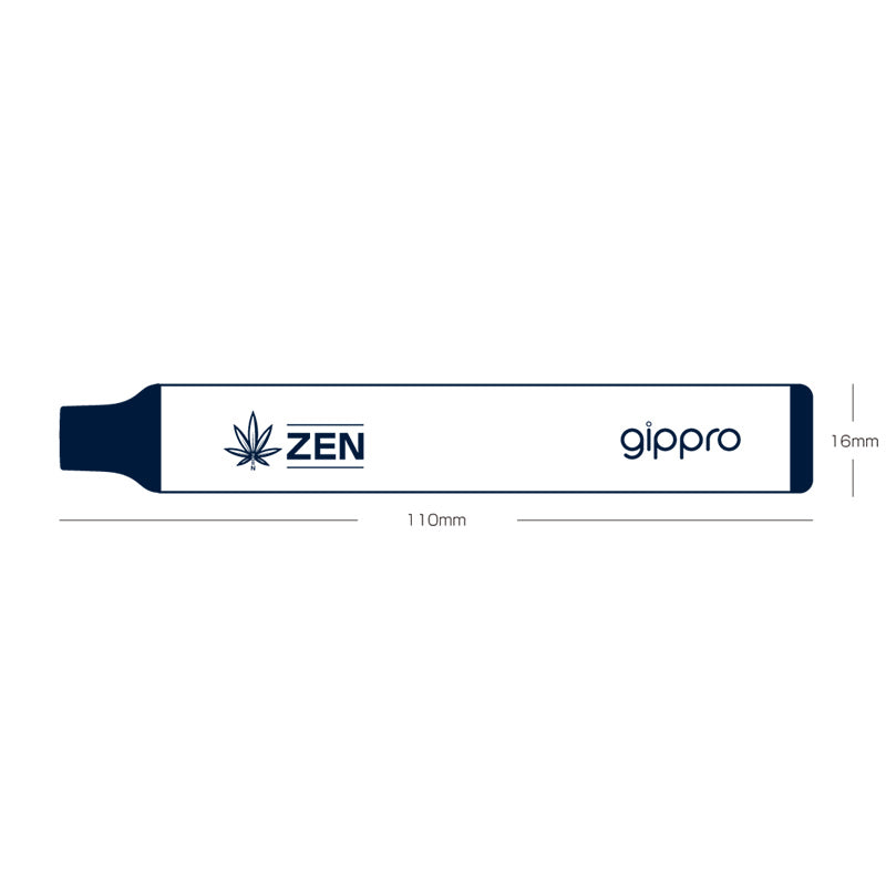 gippro ZEN gippro  使い切り電子たばこ 約800回使用可能　CBD含有  ニコチン0mg、タール0mg フレーバー